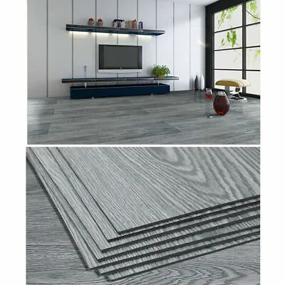 £37.99 • Buy 5m² Floor Planks Tiles Self Adhesive Wood Effect Vinyl Flooring Kitchen Bathroom
