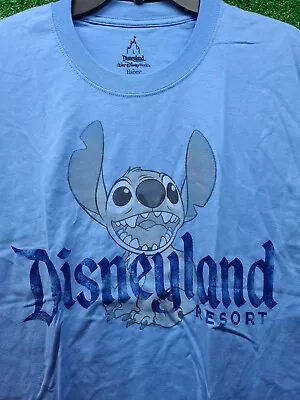 NEW Disneyland Resort Walt Disney World By Hanes Stitch Large Blue Shirt • $13.99