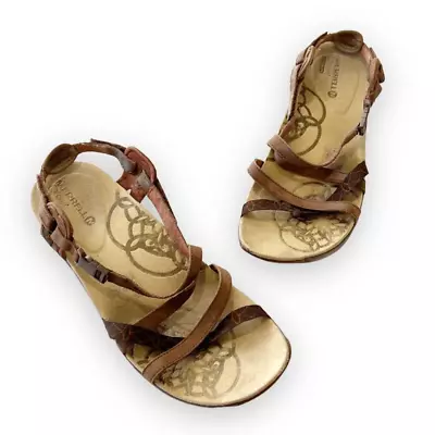 Merrell Q Form Women’s Size 10 Brown Leather Strappy Outdoor Sandals Dark Earth • $38