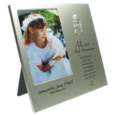 £24.99 • Buy First Holy Communion Gift, Engraved Girl's Holy Communion Photo Frame