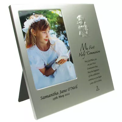 £24.99 • Buy First Holy Communion Gift, Engraved Girl's Holy Communion Photo Frame