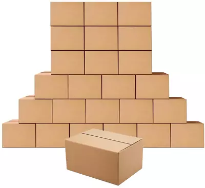 Small Shipping Made Easy: 25 Pack Of 8 X 6 X 4 Inch Cardboard Boxes • $31.84