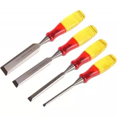 Irwin Marples 4 Piece Split Proof M373 Honed Hand Wood Chisel Set & Case 6-25mm • £36.50