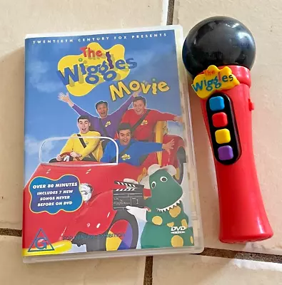 The Wiggles Sing Along Microphone With 4 Songs & The Wiggles Movie DVD Region 4 • $25