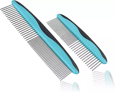 Pets First 2 Pack Dog Comb Small & Large PET Comb For Small & Large Breeds & Are • $15.28