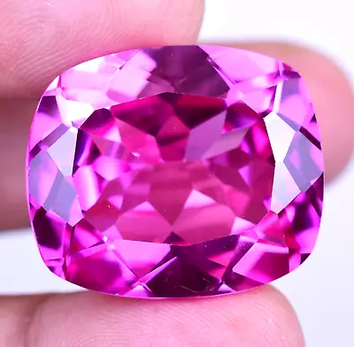 Natural Pink Ruby 58.40 Ct Cushion Certified Flawless Loose Gemstone From Mogok • $48.74