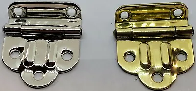 3/8  Off Set McDougall Cabinet Hinge Nickel Brass Plated Hoosier Antique Retro • $7