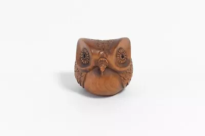 Netsuke Japanese Antique Wood Carved Figure Owl (A56) • £57.91