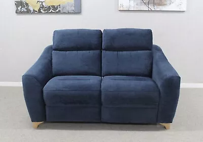 G Plan Lucca Montilla Midnight Fabric Power Reclining 2 Seater Sofa RRP £3735 • £1095