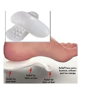 £3.99 • Buy Orthotics Flat Feet Instep Pain Relief Foot Support Shoe Insoles  Female