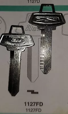 Ford Galaxie Crest Ignition OEM/NOS 1127FD Vintage Key Blank. • $10.95