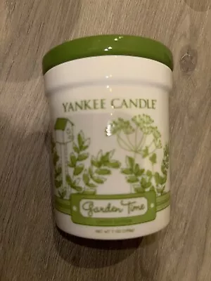 Yankee Candle Garden Time Limited Edition Ceramic Jar New Rare Discontinued • £30