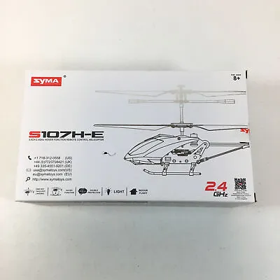 Syma S107H-E Red 3.5CH 2.4 GHz Hover Function Remote Control Helicopter • $69.99