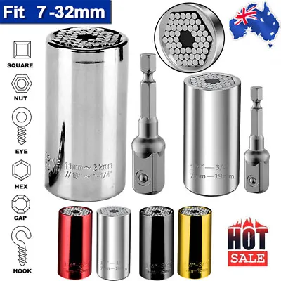 Universal Socket Wrench Magic Connecting Gator Grip Power Drill Adapter Tool AU • $24.29