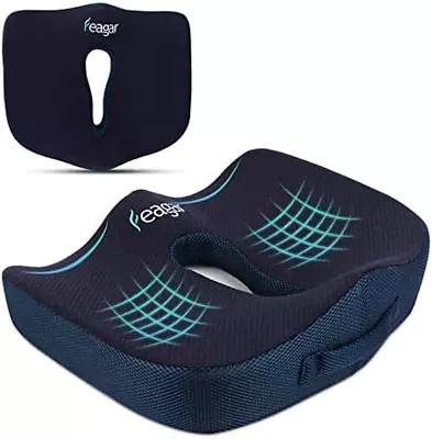 Orthopedic Memory Foam Seat Cushion | Coccyx Relief Back Pain Sciatica Car Van • £46.20