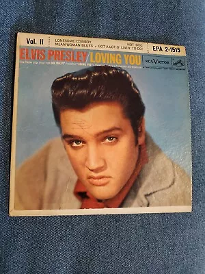 Elvis Presley EP Loving You Vol. 2 Dog On Side 45 RCA Victor EPA 2-1515 • $39.99