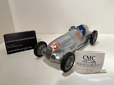 Cmc 1:18 Mercedes-benz W125 1937 Hermann Lang Nurburgring #16 Silver M-031 Rare • $369.93