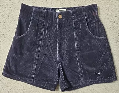 Vintage OP Ocean Pacific Corduroy Shorts Navy Blue Size 32 X 4  Measured To 28 • $75