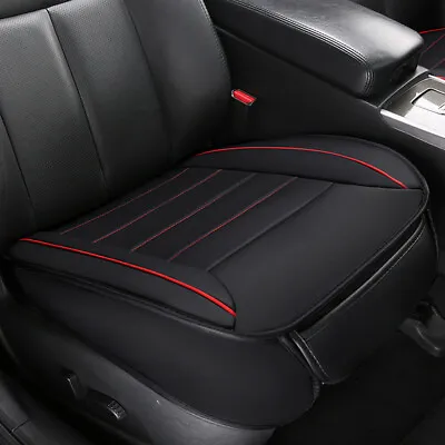 Black Accessories Seat Cover Breathable PU Leather Pad Mat For Car Chair Cushion • $25.12