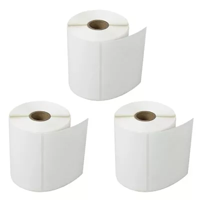 3 Rolls 500 Labels 4X3 Direct Thermal For Zebra LP 2442 LP 2844 Eltron ZP450 • $26.81