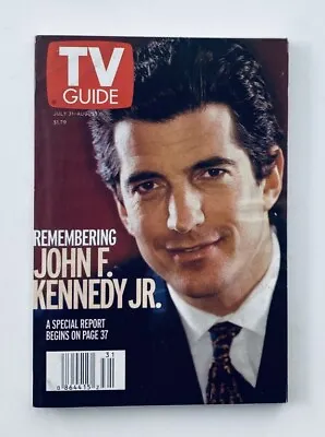 TV Guide Magazine July 31 1999 John F. Kennedy Jr. Grand Rapids Ed. No Label • $14.95