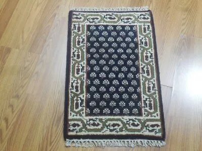 Turkish Kazak Rug  Turkish Hand Made Geometric Kazak Design Rug 1.5x2 Ft K-389 • $0.94