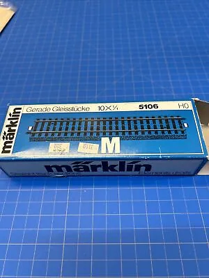 Märklin 5106 HO/AC M-Gleis Gerade 180 Mm 10x1/1 (DH276-6S2/4) - Lot Of 6 Track • $10