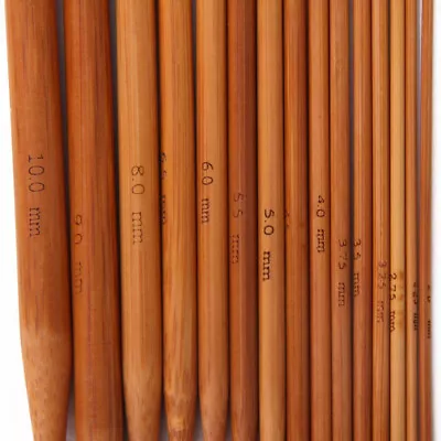  15 Sets Lightweight Knitting Needles Carbonized Bamboo Weaving • $17.39