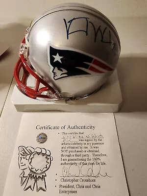 Vince Wilfork Autographed New England Patriots Signed Football Mini Helmet COA • $125