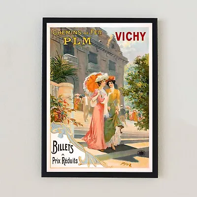 Vintage French Railway Travel Advertising Poster Retro Home Decor Wall Art Print • £6.99