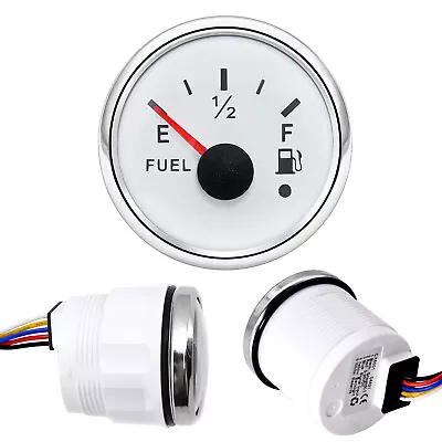 2  52MM Universal Gas Fuel Level Gauge Analogue LED Car Marine Boat 240-33ohms • $18.59