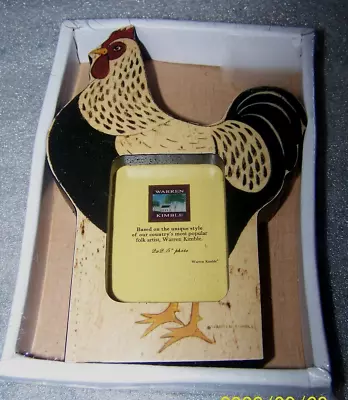 Warren Kimble American Photo Frame Rooster Folk Art • $8