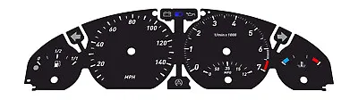 BMW E46 MPH MPG Black Gauge Faces • $44.99