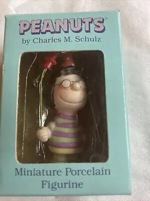 Peanuts By Charles M Shultz Miniature Porcelain Figures Birthday Marcie 1960’s • $23