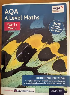 AQA A Level Maths Years 1&2 Bridging Edition • £29.99