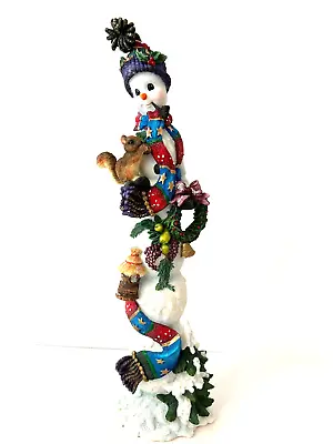 Vintage Lenox 12  2000 Winter Companion Pencil Snowman Figurine • $32.90