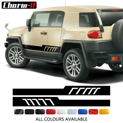 Car Stickers For Toyota FJ CRUISER XJ10 2007-2014 Door Side Skirts Stripe Decals • $67.62