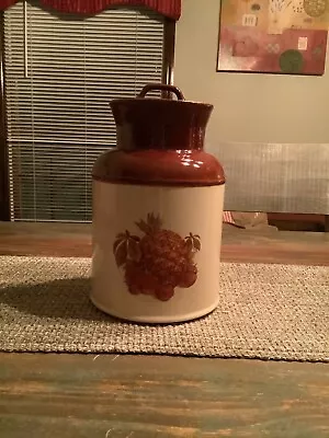 Vintage McCoy Pineapple And Strawberries Canister/Cookie Jar • $25