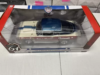 1/18 1968  Plymouth Barracuda Sox & Martin Ronnie Sox Supercars 18003 Blem Hwy61 • $189