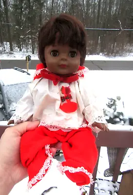 Vintage 1965 Effanbee Angel Baby African American 13  Baby Doll Original Clothes • $18