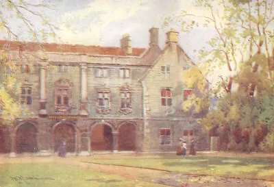 CAMBRIDGE. Pepy's Library Magdalene College 1907 Old Antique Print Picture • £7