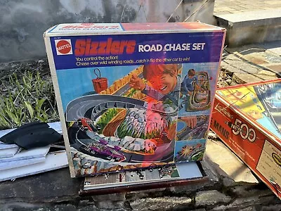 Vintage Hot Wheels Sizzlers Road Chase Orig Box 1973 Complete Track. But No Cars • $199