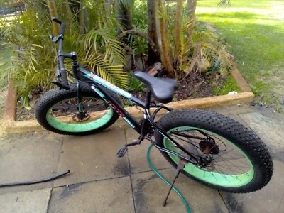 $250 • Buy Large Tire Heavy Duty Fat Wheel Mountain Bike (Premium Green & Black Bicycle)