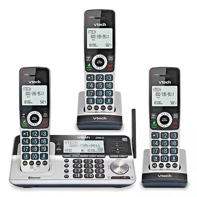 Vtech VS113-3 DECT 6.0 Cordless 3-Handset Caller ID Phone W/Answering System • $49.99