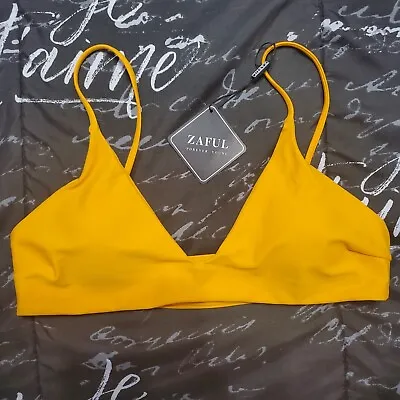 Nwt Zaful Yellow Bikini Top Size Large • $12