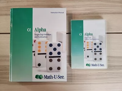 Math U See Alpha Instruction Manual With DVD LOT • $29.99