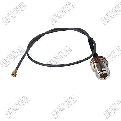 IPX / U.fl To N-Type Female Jack Bulkhead RF Pigtail Cable 1.37mm For Wireless • $2.91