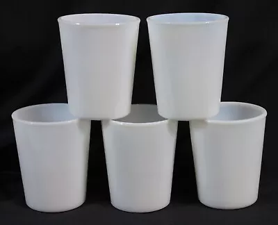 5 Vtg Salton Yogurt Maker Milk Glass Jars Cups Glasses Pristine 3.5 Tall Lot Set • $22.99