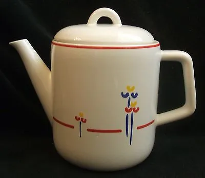 Vintage Riva Designs Tulips 4 Cup Coffee Tea Pot With Lid Made In Japan • $14