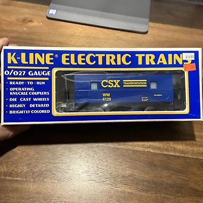 K-LINE K-6129 CSX LIGHTED CABOOSE Not Tested • $25.99